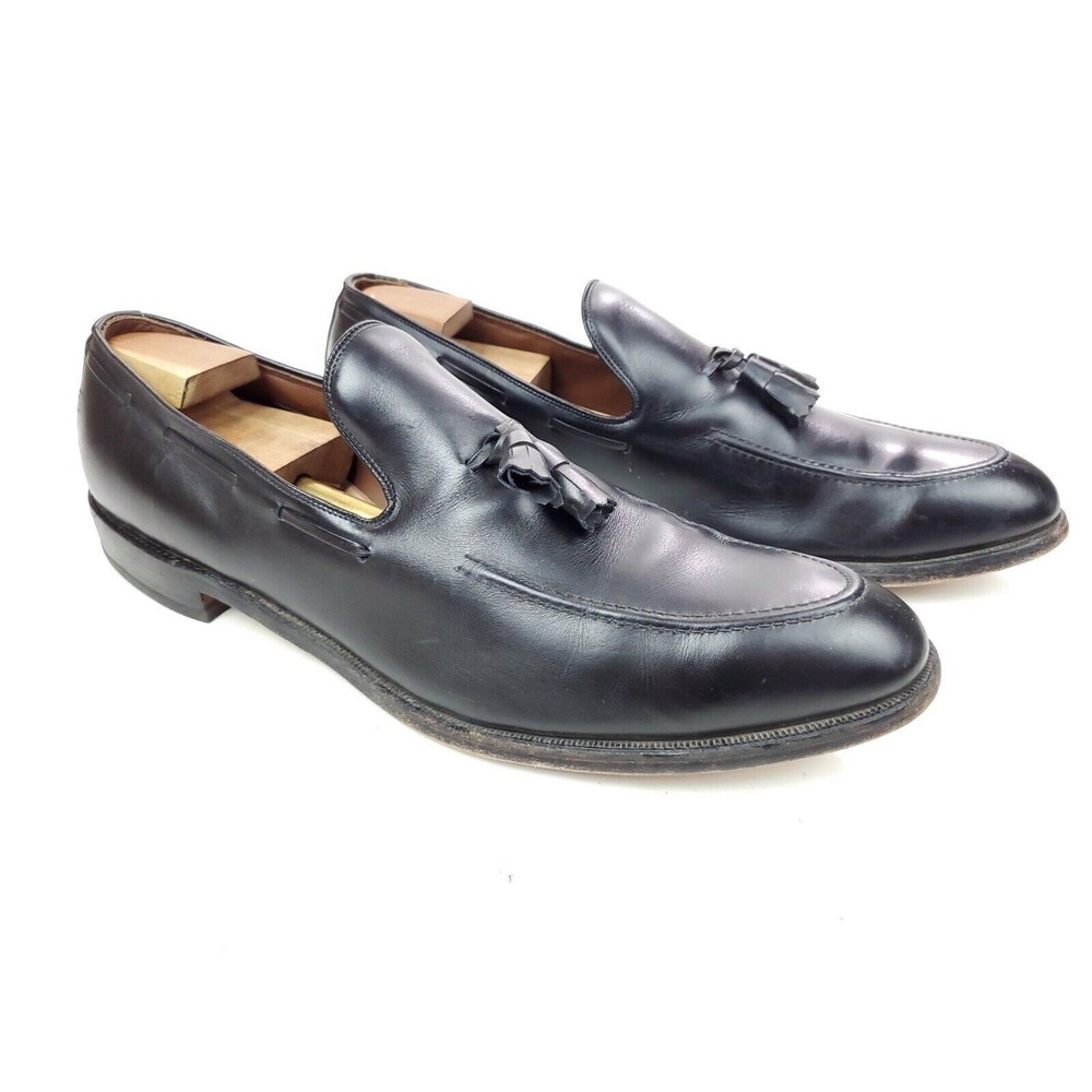 Allen Edmonds men’s Saratoga Black dress shoe size 14 AAA Tassel Loafer 8703